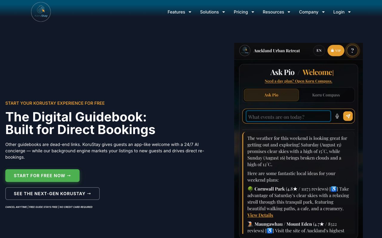 A global software product website.